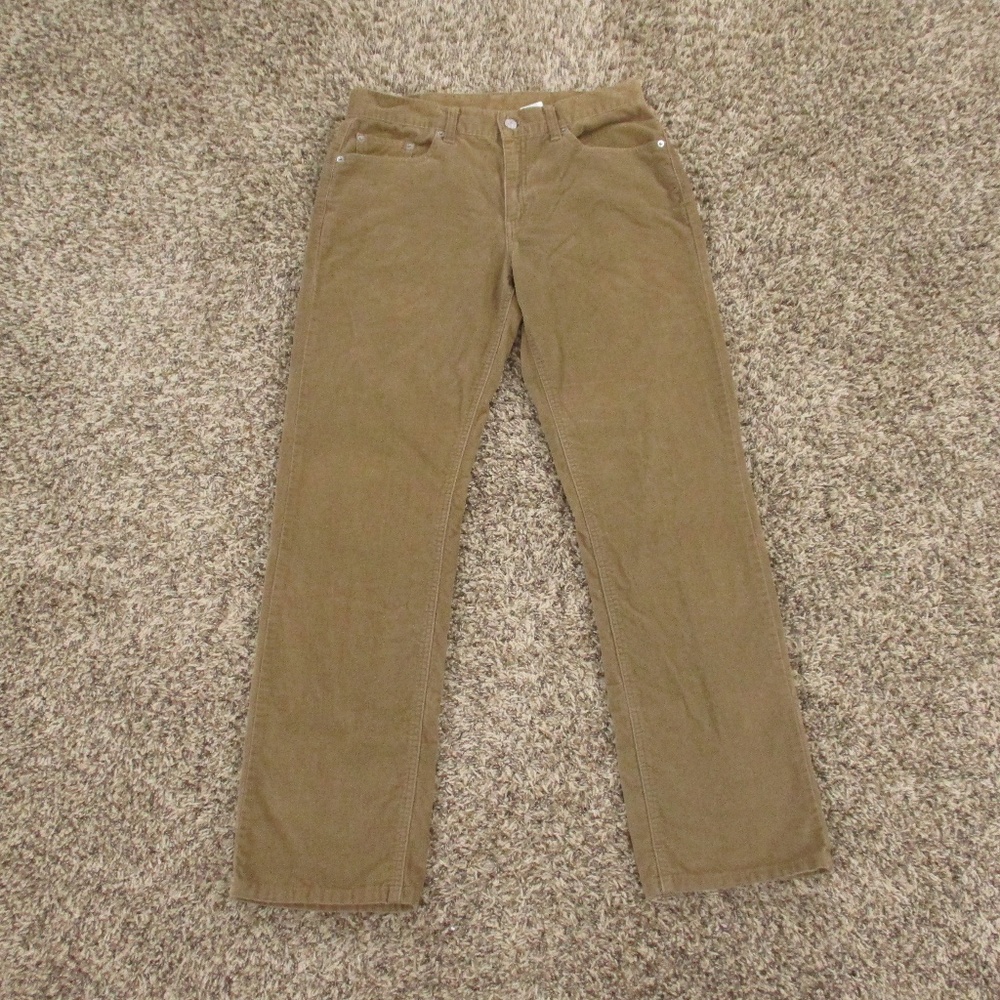 Levi's Vintage Jeans Women's 10 Tan 505 Lower Rise Straight Leg‎ Corduroy Y2K